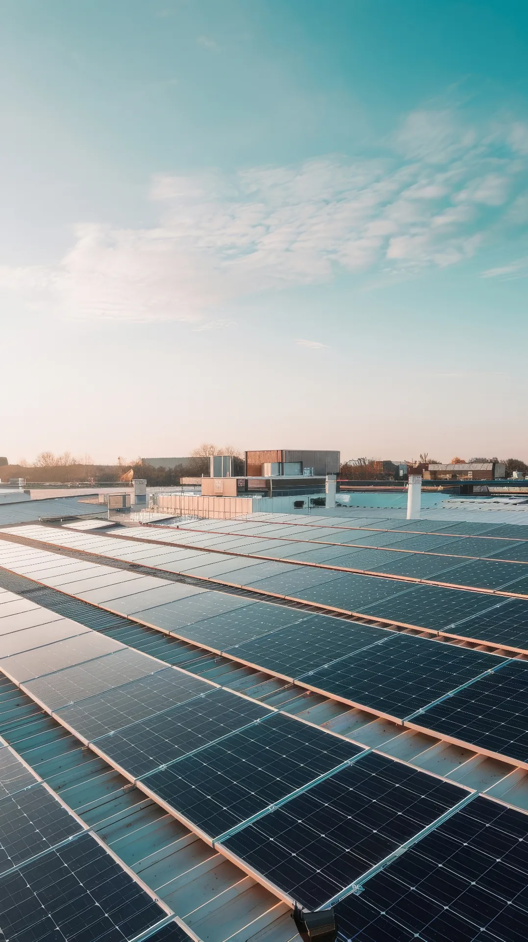 Technician inspecting existing solar installation