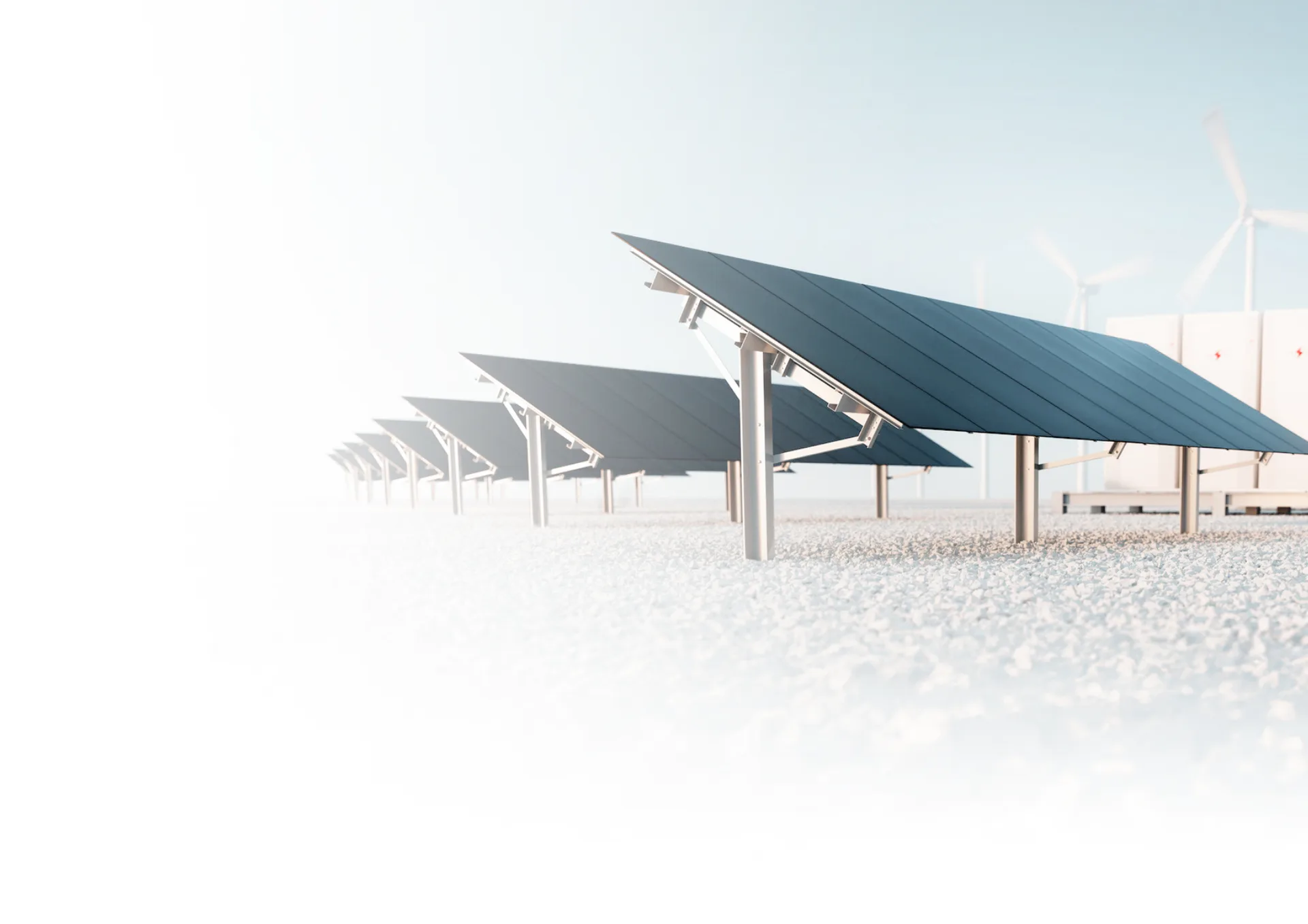 Commercial solar panel installation