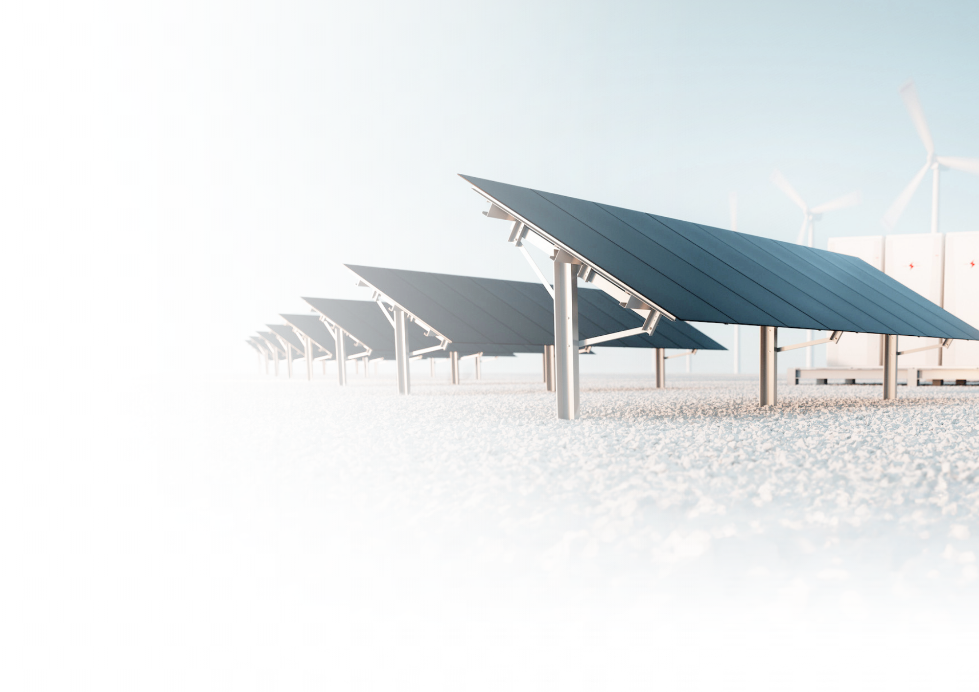 Commercial solar panel installation